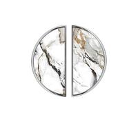 YHVHKA 2 Pack Gilded Calacatta Luxe Cabinet Handles