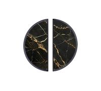 YHVHKA 2 Pack Gilded Obsidian Slab Cabinet Handles