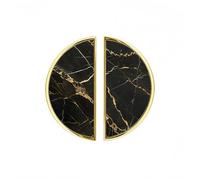YHVHKA 2 Pack Gilded Obsidian Slab Cabinet Handles