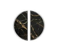 YHVHKA 2 Pack Gilded Obsidian Slab Cabinet Handles