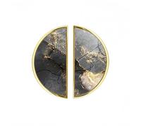 YHVHKA 2 Pack Gilded Slate Abstract Cabinet Handles