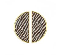 YHVHKA 2 Pack Rustic Zebra Stripe Pattern Cabinet Handles