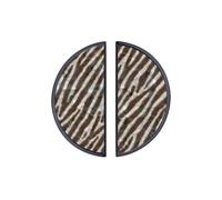 YHVHKA 2 Pack Rustic Zebra Stripe Pattern Cabinet Handles