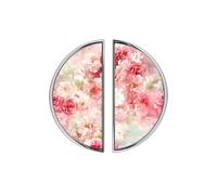 YHVHKA 2 Pack Soft Pink Peony Bloom Cabinet Handles