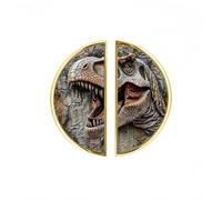 YHVHKA 2 Pack T-Rex Head Wall Plaque Cabinet Handles