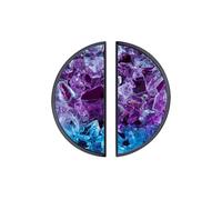 YHVHKA 2 Pack Vibrant Shattered Glass Cabinet Handles