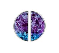 YHVHKA 2 Pack Vibrant Shattered Glass Cabinet Handles