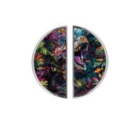 YHVHKA 2 Pack Vibrant T-Rex Jungle Cabinet Handles