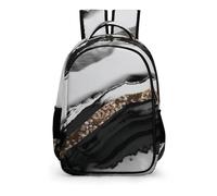 YHVHKA Abstract Zebra Quartz Backpack - Laptop Backpack for Women, Stylish Daypack for School Work Travel