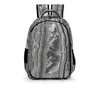 YHVHKA Charcoal Linear Onyx Backpack - Laptop Backpack for Women, Stylish Daypack for School Work Travel