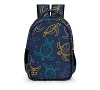 YHVHKA Chironediko Turtle Underwater Animal World Ocean Backpack - Laptop Backpack for Women, Stylish Daypack for School Work Travel