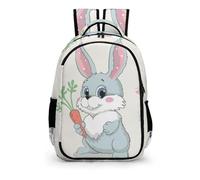 YHVHKA Cute Bunny with Carrot Backpack - Laptop Backpack for Women, Stylish Daypack for School Work Travel