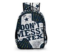 YHVHKA Do Not Mess with Texas Quote Backpack - Laptop Backpack Unisex, Stylish Daypack for School Work Travel