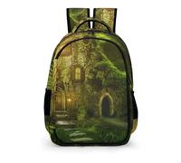 YHVHKA Fantasy Tree House in Deep Forest Backpack - Laptop Backpack for Women, Stylish Daypack for School Work Travel