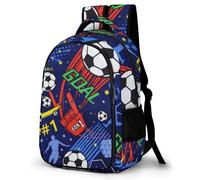 YHVHKA Graffiti Style Soccer Ball Backpack for School Travel Work