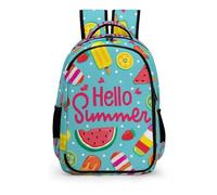 YHVHKA Hello Summer Treats Backpack - Laptop Backpack Unisex, Stylish Daypack for School Work Travel