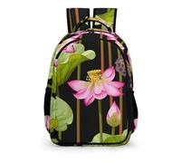 YHVHKA Lotus Flowers And Lotus Seeds Backpack - Laptop Backpack Unisex, Stylish Daypack for School Work Travel