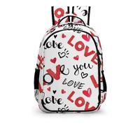 YHVHKA Love You Knitted Script Backpack - Laptop Backpack for Women, Stylish Daypack for School Work Travel