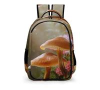 YHVHKA Magical Fantasy Mushrooms Backpack - Laptop Backpack Unisex, Stylish Daypack for School Work Travel