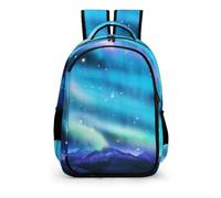 YHVHKA Northern Lights Backpack - Laptop Backpack Unisex, Stylish Daypack for School Work Travel