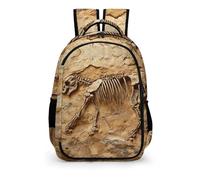 YHVHKA Prehistoric Skeleton Imprint Backpack - Laptop Backpack for Women, Stylish Daypack for School Work Travel