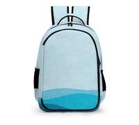 YHVHKA Sea Wave Japanese Pattern Backpack - Laptop Backpack Unisex, Stylish Daypack for School Work Travel