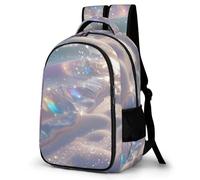 YHVHKA Sparkling Pastel Beach Waves Backpack for School Travel Work