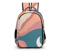 YHVHKA Sun Moon Boho Backpack - Laptop Backpack Unisex, Stylish Daypack for School Work Travel