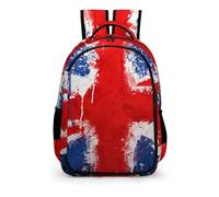 YHVHKA The Union Jack Spray Paint Backpack - Laptop Backpack Unisex, Stylish Daypack for School Work Travel