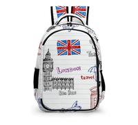 YHVHKA Theme of Great Britain Beautiful Backpack - Laptop Backpack Unisex, Stylish Daypack for School Work Travel
