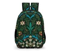 YHVHKA William Morris 'Strawberry Thief' Backpack - Laptop Backpack for Women, Stylish Daypack for School Work Travel