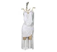 Yhwacyznm Backless Latin Professional Competition Dresses High End Ballroom Clothing Cha Cha Tango Dancewear for Women,A,S