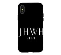 YHWH Christian Faith Jesus Religious Scripture Typography Case for iPhone X/XS