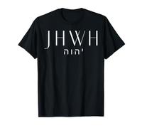 YHWH Christian Faith Jesus Religious Scripture Typography T-Shirt