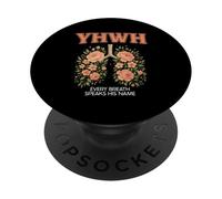 Yhwh Every Breath Speak His Name Christian Faith Religious PopSockets Adhesive PopGrip