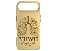 YHWH He Breathes Life Into Me Lungs Faith Quote Case for iPhone Air