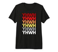 YHWH in Hebrew Meaning Tetragrammaton God Yahweh Faith Based Premium T-Shirt