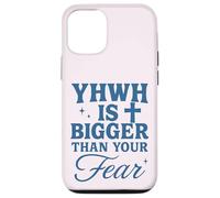 YHWH Is Bigger Than Fear Hebrew Christian Message Case for iPhone 12/12 Pro