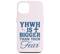 YHWH Is Bigger Than Fear Hebrew Christian Message Case for iPhone 13