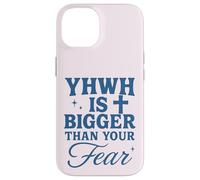 YHWH Is Bigger Than Fear Hebrew Christian Message Case for iPhone 14