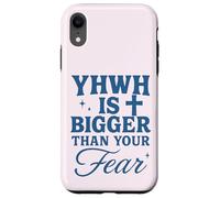 YHWH Is Bigger Than Fear Hebrew Christian Message Case for iPhone XR