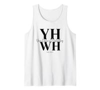 YHWH Modern Bold Christian Faith Minimalist Design Tank Top