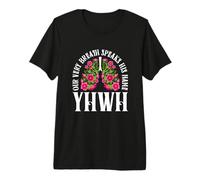 YHWH Our Very Breath Speaks His Name Yahweh Hebrew Jewish Premium T-Shirt