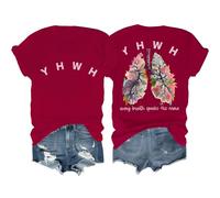YHWH Shirt Every Breath Speaks His Name Shirt YHWH Lungs Christian Tee Shirts Unisex Claret