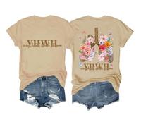 YHWH T-Shirt Every Breath Speak His Name Shirt YHWH Tshirt Khaki