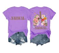 YHWH T-Shirt Every Breath Speak His Name Shirt YHWH Tshirt Light Purple