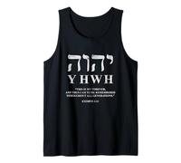 YHWH This is My Forever Yahweh Hebrew God Jewish Grunge Tank Top
