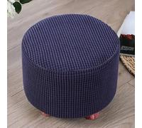 YHWW Stretch Ottoman Slipcover Square/Round Foot Stool Cover Jacquard Ottoman Cover Slipcover Footstool Cover Protector Non Slip Pouffe Sofa Cover With Elastic Bottom Washable Red/Grey/Brown/Beige