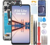 YHX-OU 6.15 Inch Black Screen Display for Huawei P30 Lite 48MP MAR-L21A MAR-L01A MAR-LX1A LCD Display Touch Screen Replacement Screen Glass Assembly with Tools + 1 Piece Screen Protector