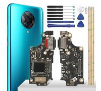 YHX-OU 6.67 Inch Charging Socket for Xiaomi Poco F2 Pro M2004J11G Dock Connector Port Charger Charging Port Microphone Audio Jack Flex Cable + Installation Tool